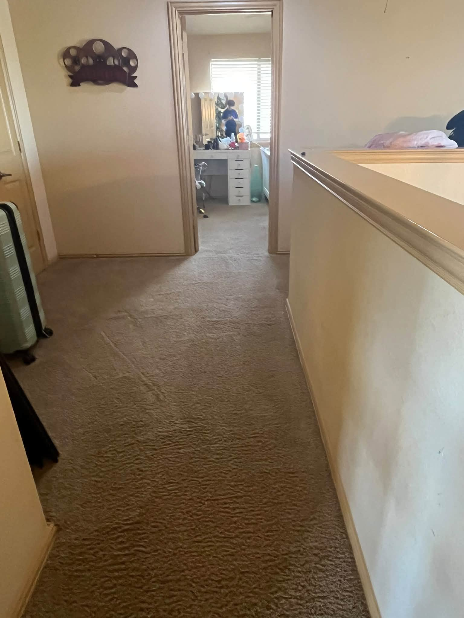 Fresh hallway carpet